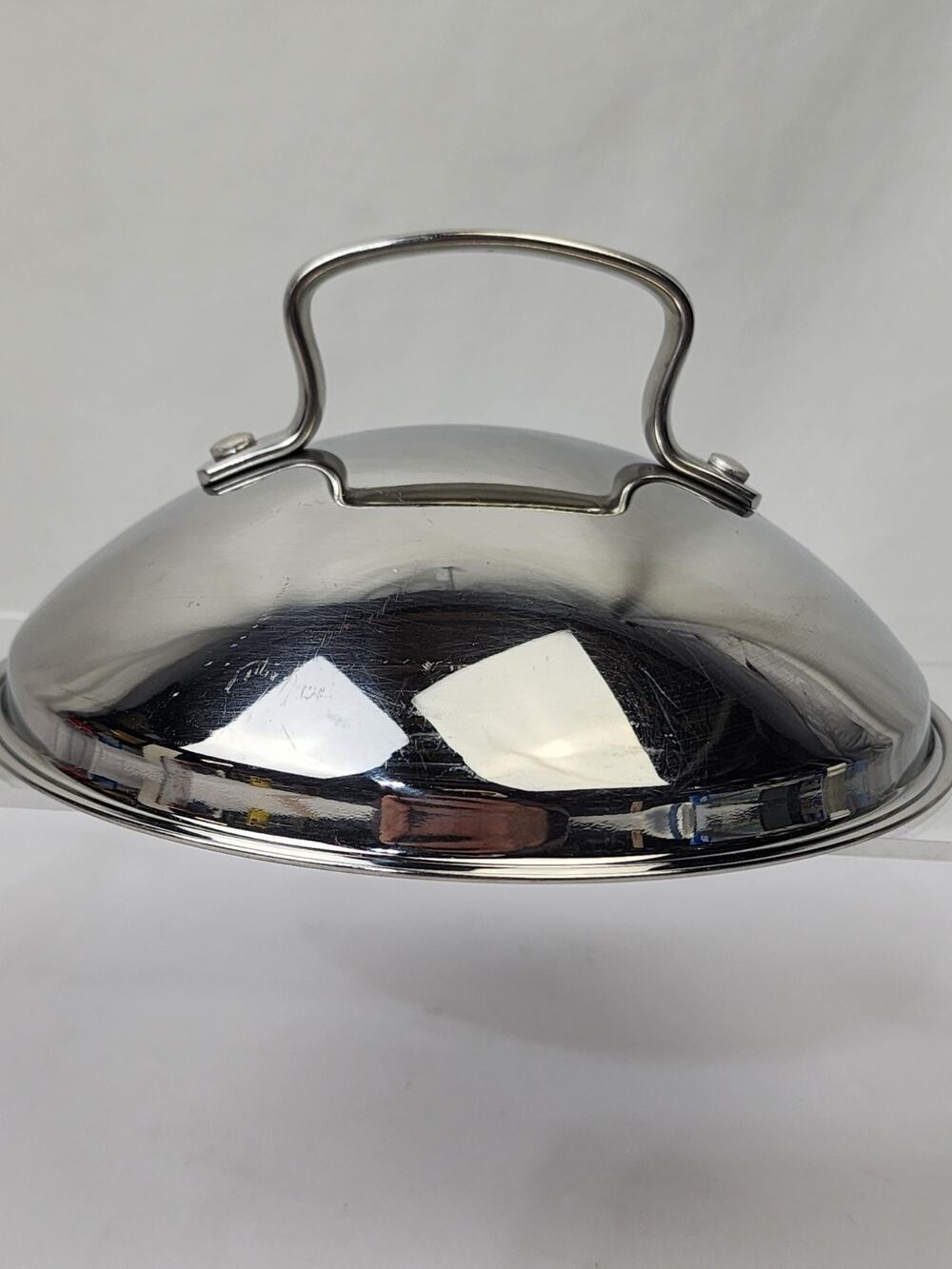Belgique Stainless Steel Domed Replacement Lid (Only) Vented w Handle 6.5"